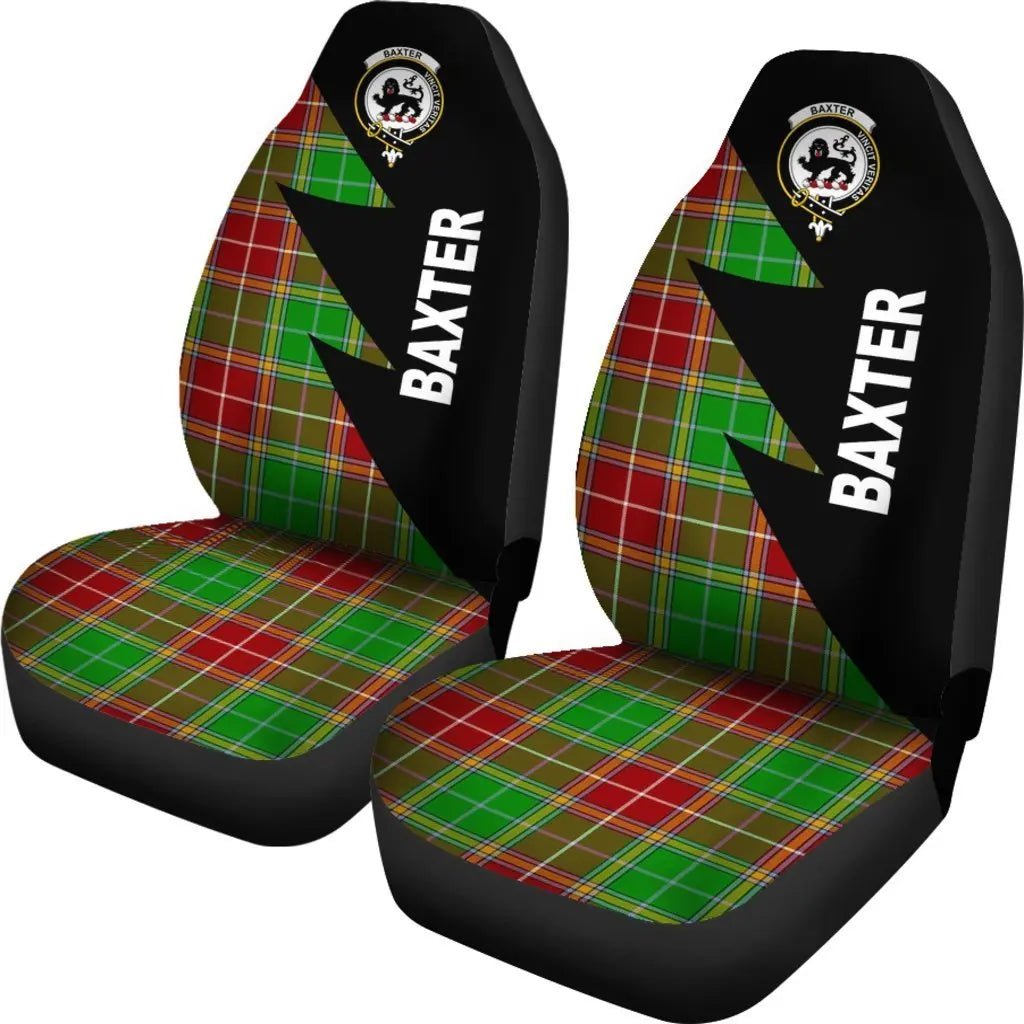 Clan Baxter Tartan Crest Flash Style Car Seat Cover TB42 Clan Baxter Tartan Today   