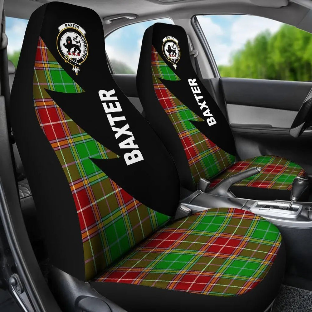 Clan Baxter Tartan Crest Flash Style Car Seat Cover TB42 Clan Baxter Tartan Today   