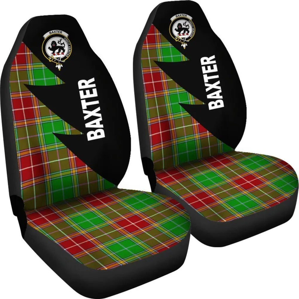 Clan Baxter Tartan Crest Flash Style Car Seat Cover TB42 Clan Baxter Tartan Today   