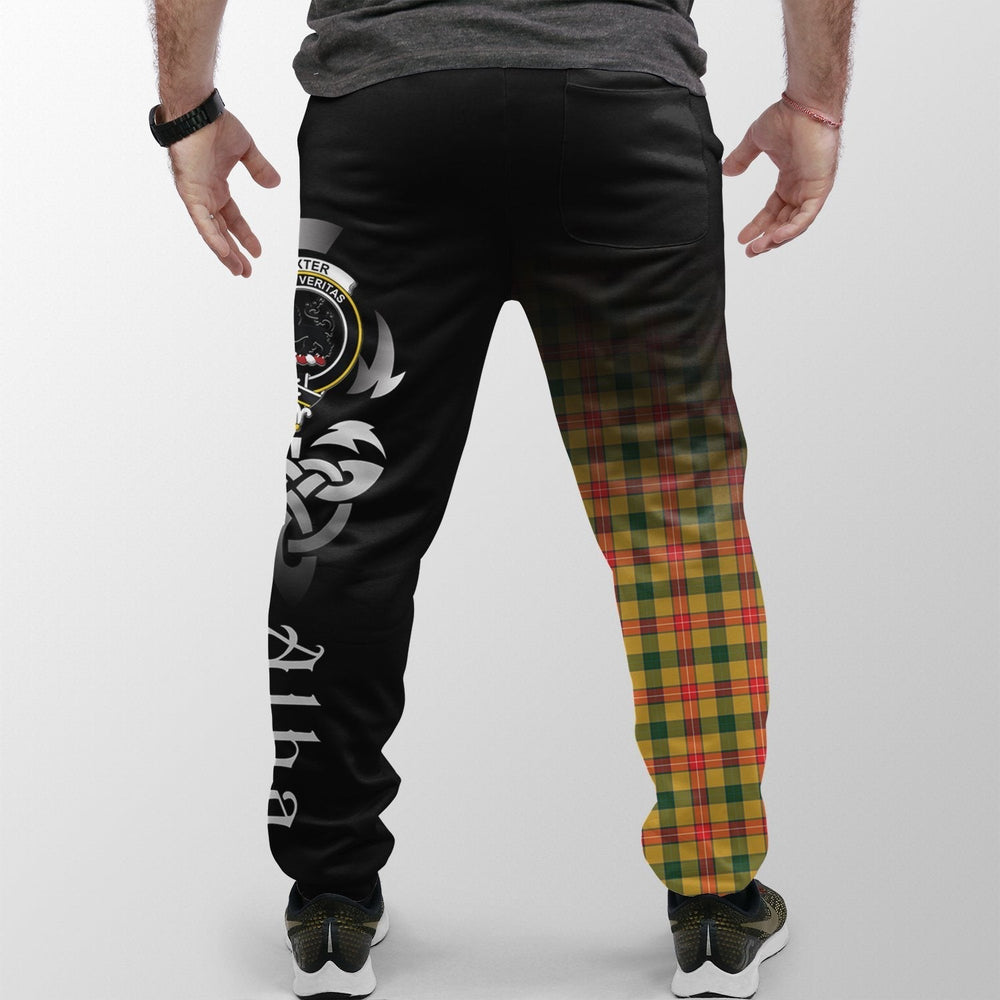 Clan Baxter Tartan Crest Jogger Sweatpants  Alba Celtic Style MI30 Clan Baxter Tartan Today   