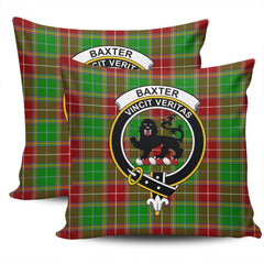 Clan Baxter Tartan Crest Pillow Cover FI95 Clan Baxter Tartan Today   