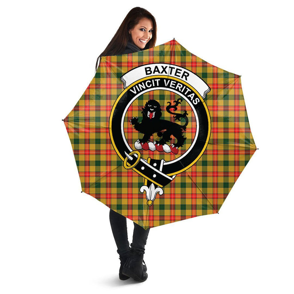 Clan Baxter Tartan Crest Umbrella RJ24 Clan Baxter Tartan Today   