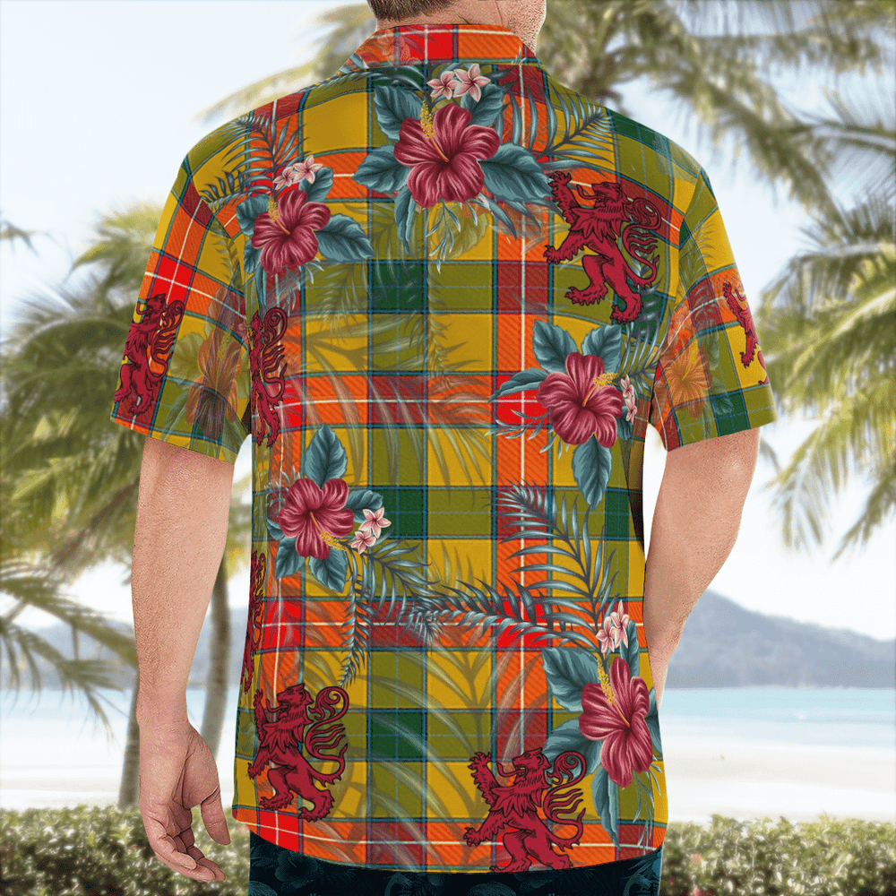 Clan Baxter Tartan Scottish Lion Hawaiian Shirt IW59 Baxter Tartan Tartan Hawaii Shirt   