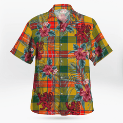 Clan Baxter Tartan Scottish Lion Hawaiian Shirt IW59 Baxter Tartan Tartan Hawaii Shirt   