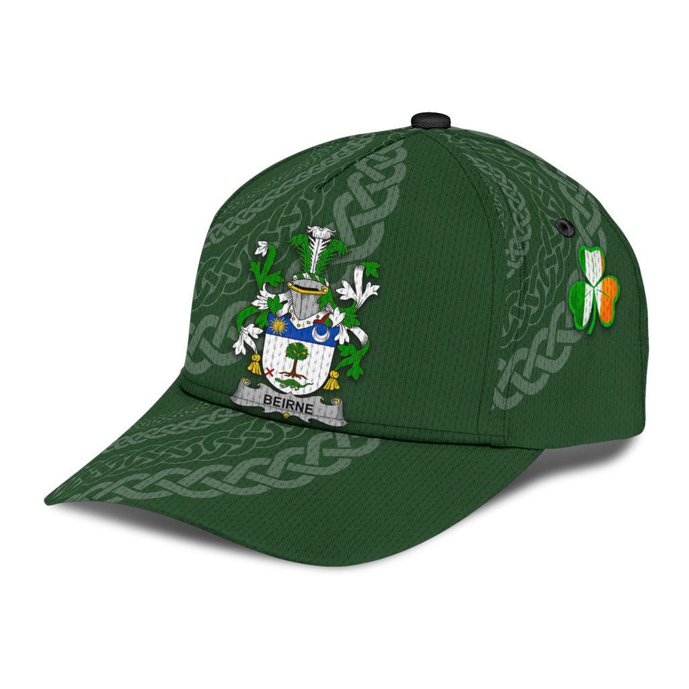 Clan Beirne Coat Of Arms - Irish Family Crest St Patrick's Day Classic CapJA17 Classic Cap - Beirne Coat Of Arms St Patrick's Day Classic Cap Irish Cap   