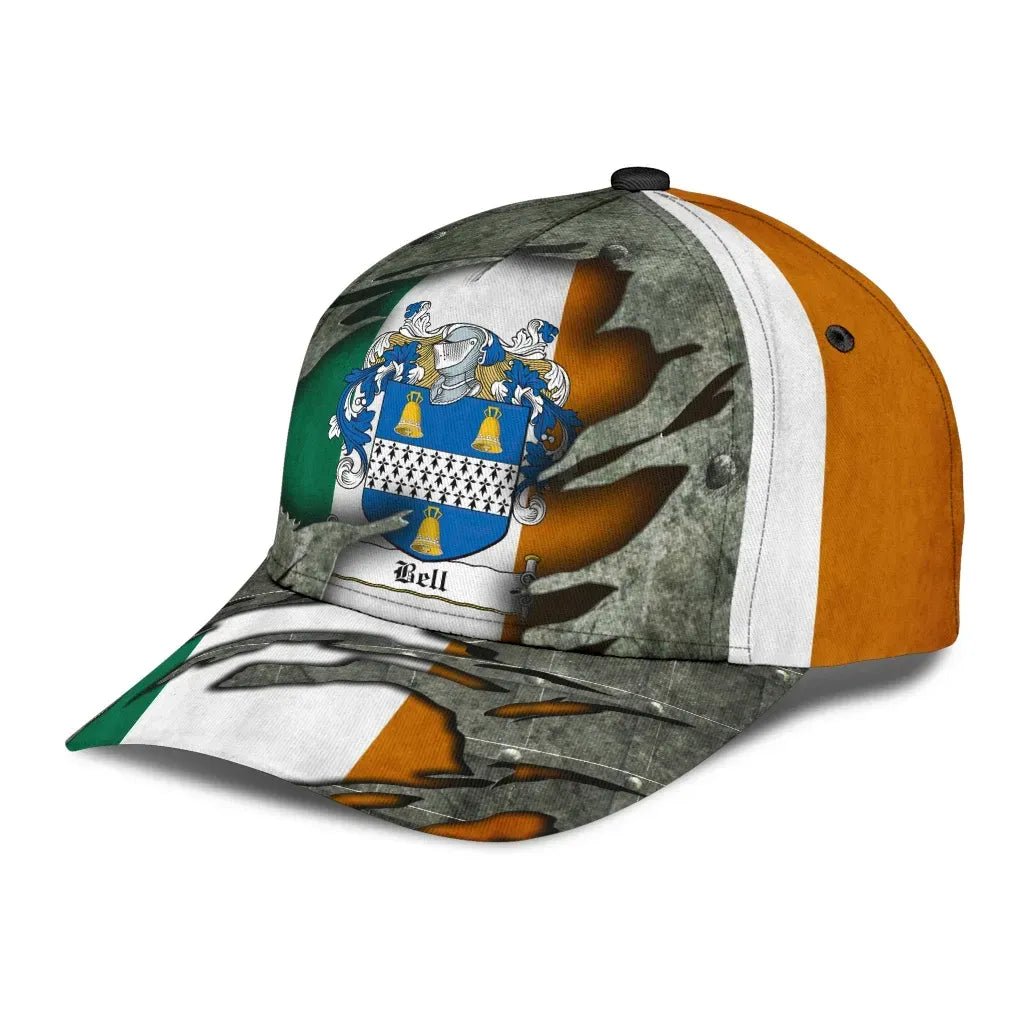 Clan Bell Coat Of Arms - Irish Family Crest Classic Cap JA16 Bell Coat Of Arms Irish Cap   