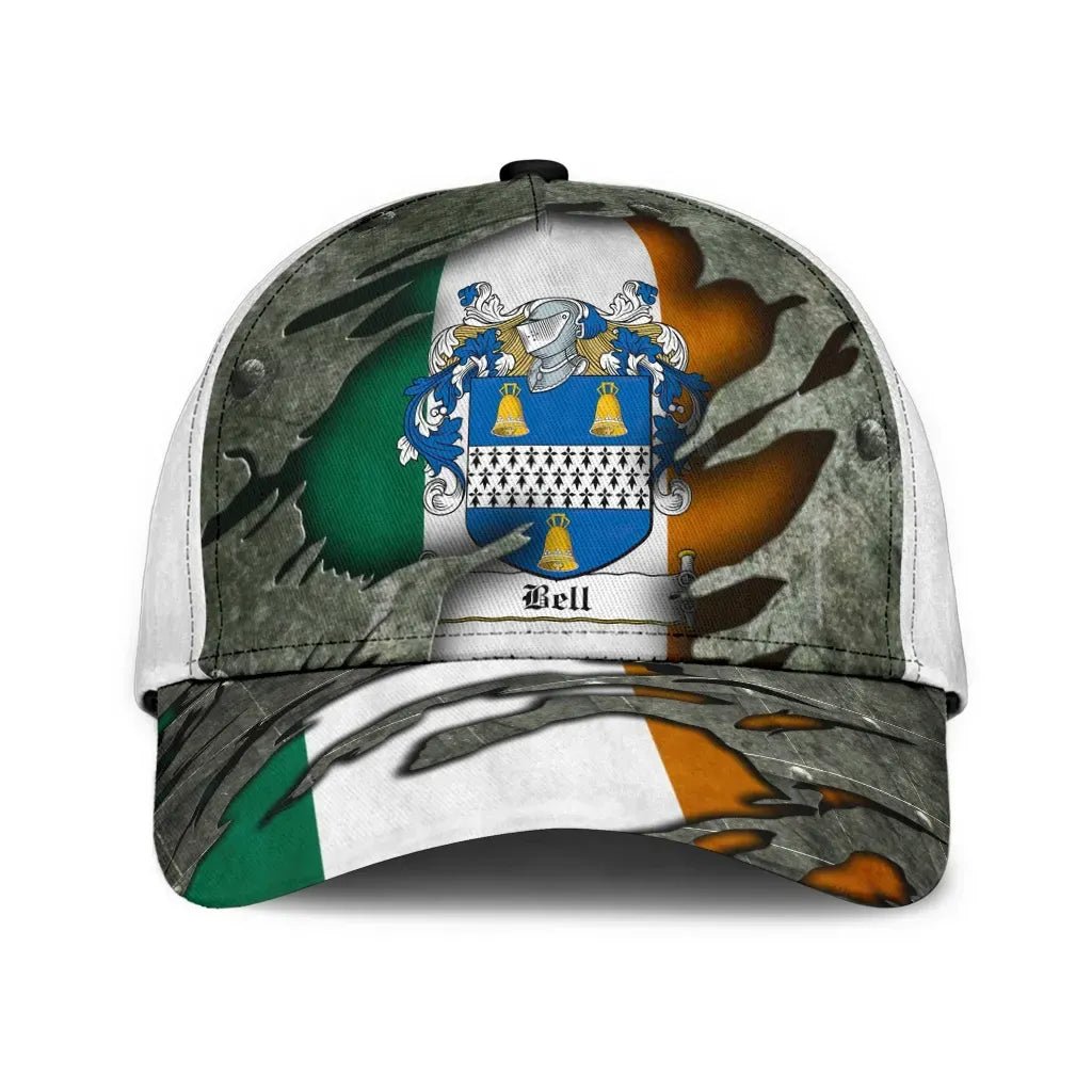 Clan Bell Coat Of Arms - Irish Family Crest Classic Cap JA16 Bell Coat Of Arms Irish Cap   