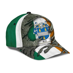 Clan Bell Coat Of Arms - Irish Family Crest Classic Cap JA16 Bell Coat Of Arms Irish Cap   