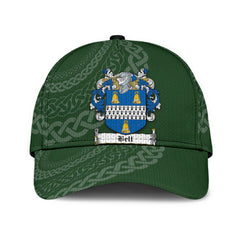 Clan Bell Coat Of Arms - Irish Family Crest St Patrick's Day Classic CapGK52 Classic Cap - Bell Coat Of Arms St Patrick's Day Classic Cap Irish Cap   