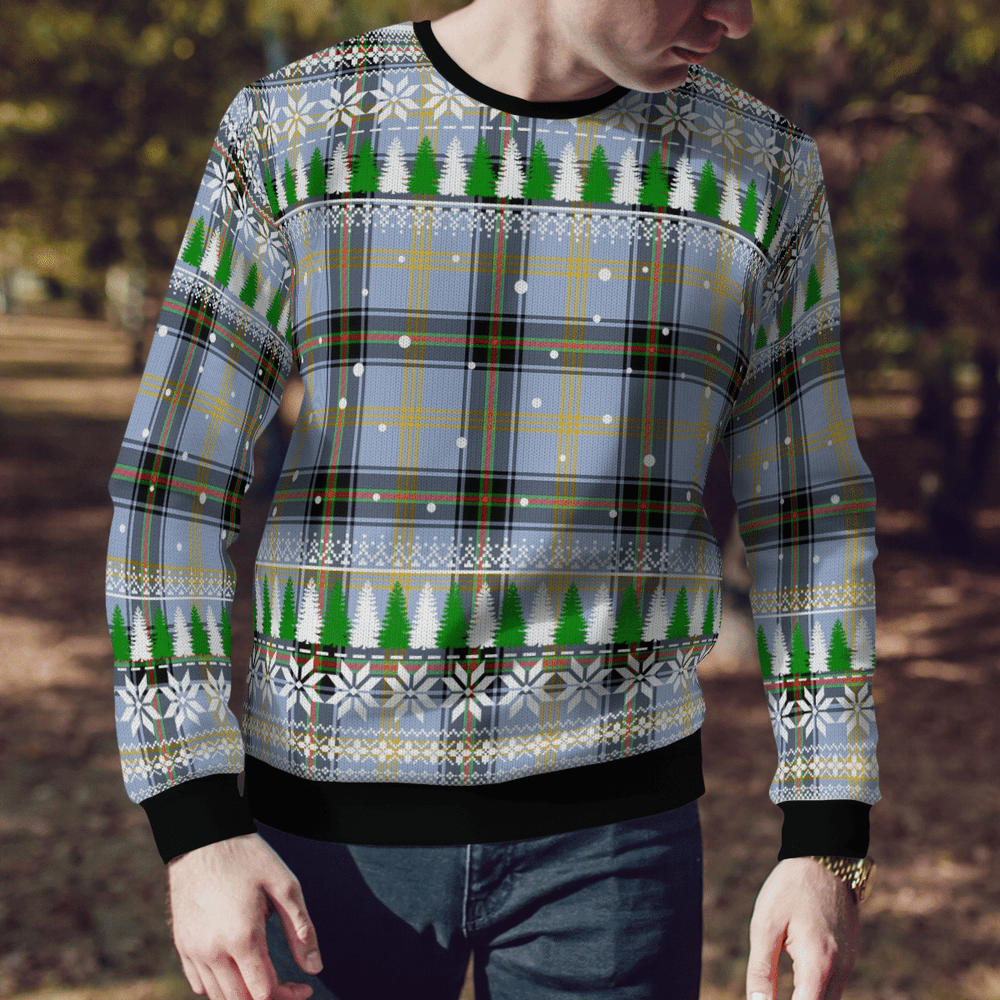 Clan Bell of the Borders Tartan Christmas Ugly Sweater OS12 Bell of the Borders Tartan Tartan Ugly Sweater   