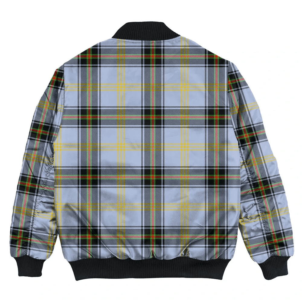 Clan Bell of the Borders Tartan Clan Bomber Jacket LH49 Bell of the Borders Tartan Tartan Bomber Jacket   