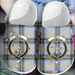 Clan Bell of the Borders Tartan Crest Clogs Classic HN22 Bell of the Borders Tartan Tartan Today   