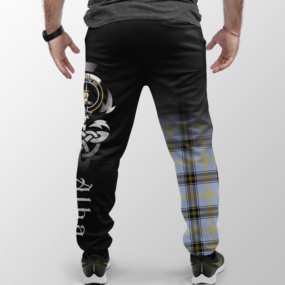 Clan Bell Of The Borders Tartan Crest Jogger Sweatpants  Alba Celtic Style OW73 Clan Bell Tartan Today   