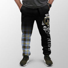 Clan Bell Of The Borders Tartan Crest Jogger Sweatpants  Alba Celtic Style OW73 Clan Bell Tartan Today   