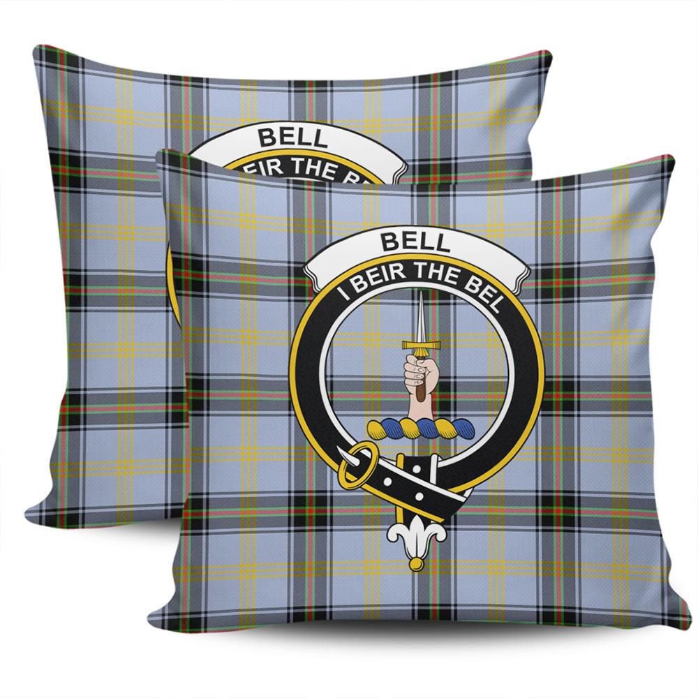 Clan Bell of the Borders Tartan Crest Pillow Cover YZ21 Clan Bell Tartan Today   