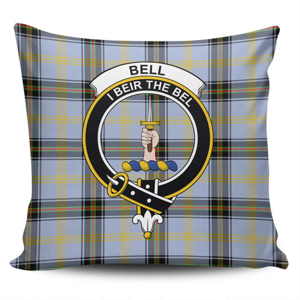 Clan Bell of the Borders Tartan Crest Pillow Cover YZ21 Clan Bell Tartan Today   
