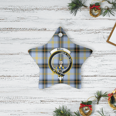 Clan Bell of the Borders Tartan Crest Star Ceramic Ornament DZ14 Bell of the Borders Tartan Tartan Christmas   