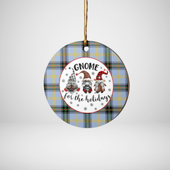 Clan Bell of the Borders Tartan Gnome Round Ceramic Ornament MA74 Bell of the Borders Tartan Tartan Christmas   