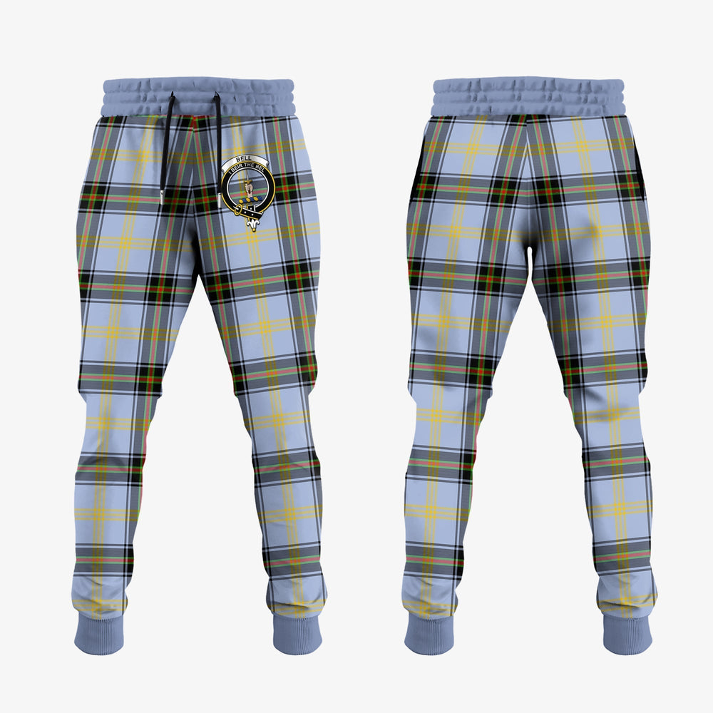 Clan Bell Tartan Crest Jogger Sweatpants PT29 Clan Bell Tartan Today   