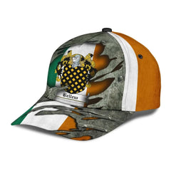 Clan Bellew Coat Of Arms - Irish Family Crest Classic Cap PP59 Bellew Coat Of Arms Irish Cap   
