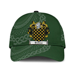 Clan Bellew Coat Of Arms - Irish Family Crest St Patrick's Day Classic CapHJ16 Classic Cap - Bellew Coat Of Arms St Patrick's Day Classic Cap Irish Cap   
