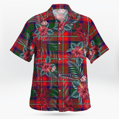 Clan Belshes Tartan Scottish Lion Hawaiian Shirt TF52 Belshes Tartan Tartan Hawaii Shirt   