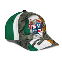 Clan Bennett Coat Of Arms - Irish Family Crest Classic Cap FH39 Bennett Coat Of Arms Irish Cap   