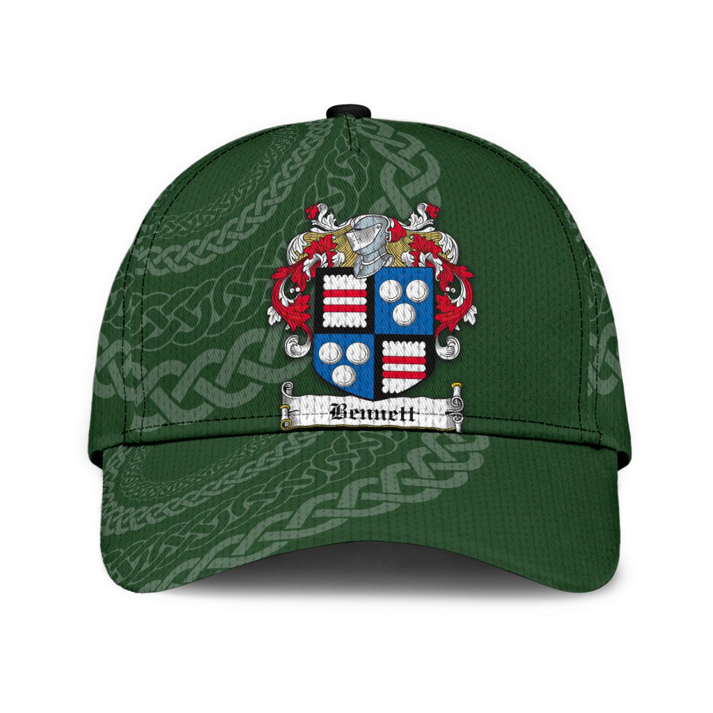 Clan Bennett Coat Of Arms - Irish Family Crest St Patrick's Day Classic CapWO70 Classic Cap - Bennett Coat Of Arms St Patrick's Day Classic Cap Irish Cap   
