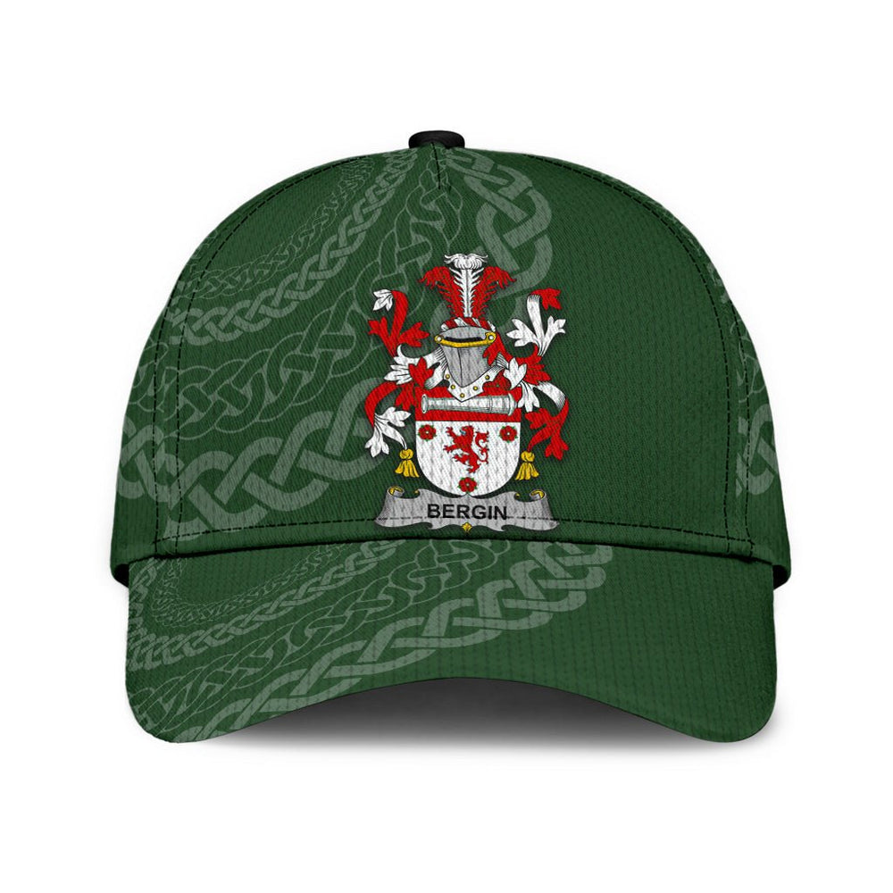 Clan Bergin Coat Of Arms - Irish Family Crest St Patrick's Day Classic CapUO15 Classic Cap - Bergin Coat Of Arms St Patrick's Day Classic Cap Irish Cap   