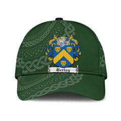Clan Berley Coat Of Arms - Irish Family Crest St Patrick's Day Classic CapBR91 Classic Cap - Berley Coat Of Arms St Patrick's Day Classic Cap Irish Cap   