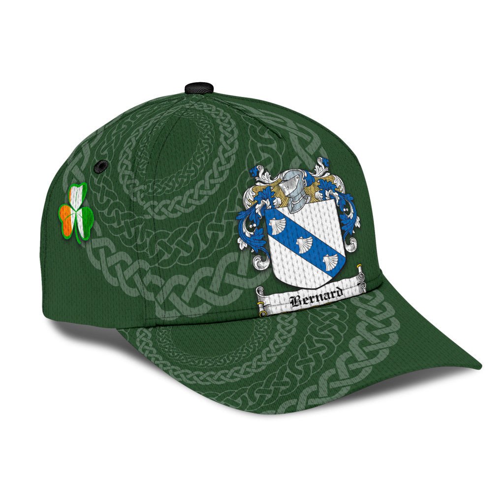 Clan Bernard Coat Of Arms - Irish Family Crest St Patrick's Day Classic CapXW66 Classic Cap - Bernard Coat Of Arms St Patrick's Day Classic Cap Irish Cap   