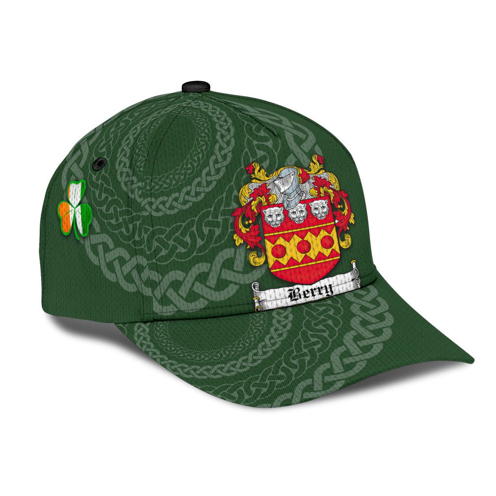 Clan Berry Coat Of Arms - Irish Family Crest St Patrick's Day Classic CapXA95 Classic Cap - Berry Coat Of Arms St Patrick's Day Classic Cap Irish Cap   