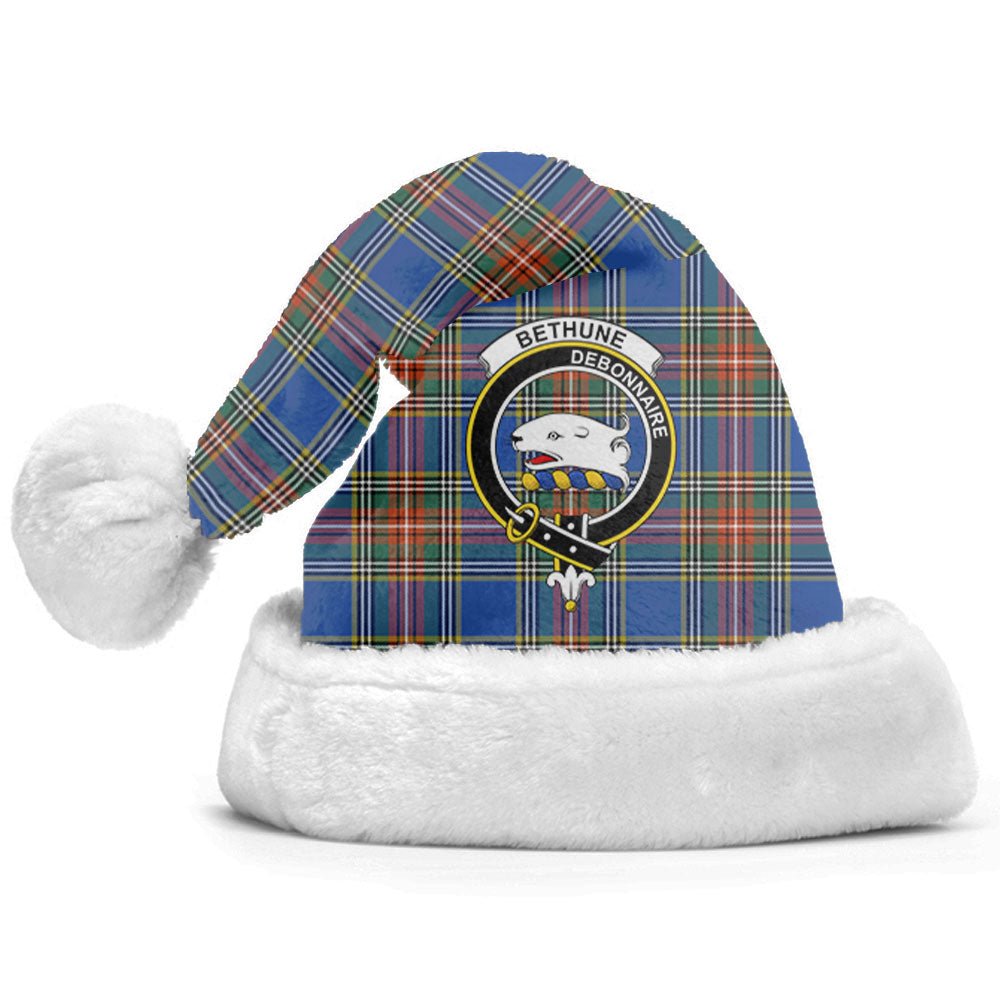 Clan Bethune Ancient Tartan Crest Christmas Santa Hat TS23 Bethune Ancient Tartan Tartan Santa Hat   