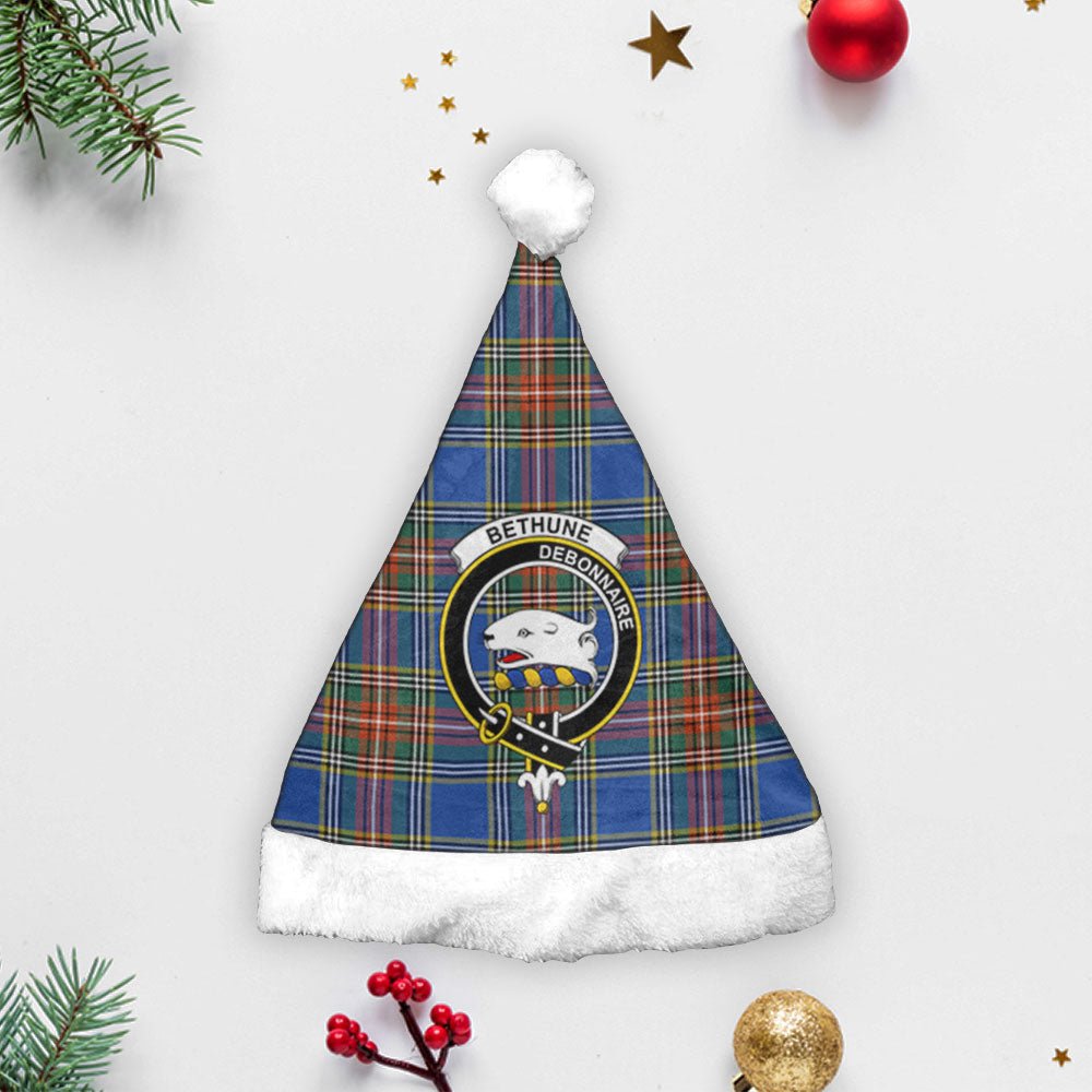 Clan Bethune Ancient Tartan Crest Christmas Santa Hat TS23 Bethune Ancient Tartan Tartan Santa Hat   
