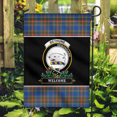 Clan Bethune Ancient Tartan Crest Garden Flag  - Welcome  UG99 Clan Bethune Tartan Today   