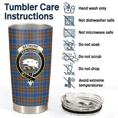 Clan Bethune Ancient Tartan Crest Tumbler AO52 Clan Bethune Tartan Today   