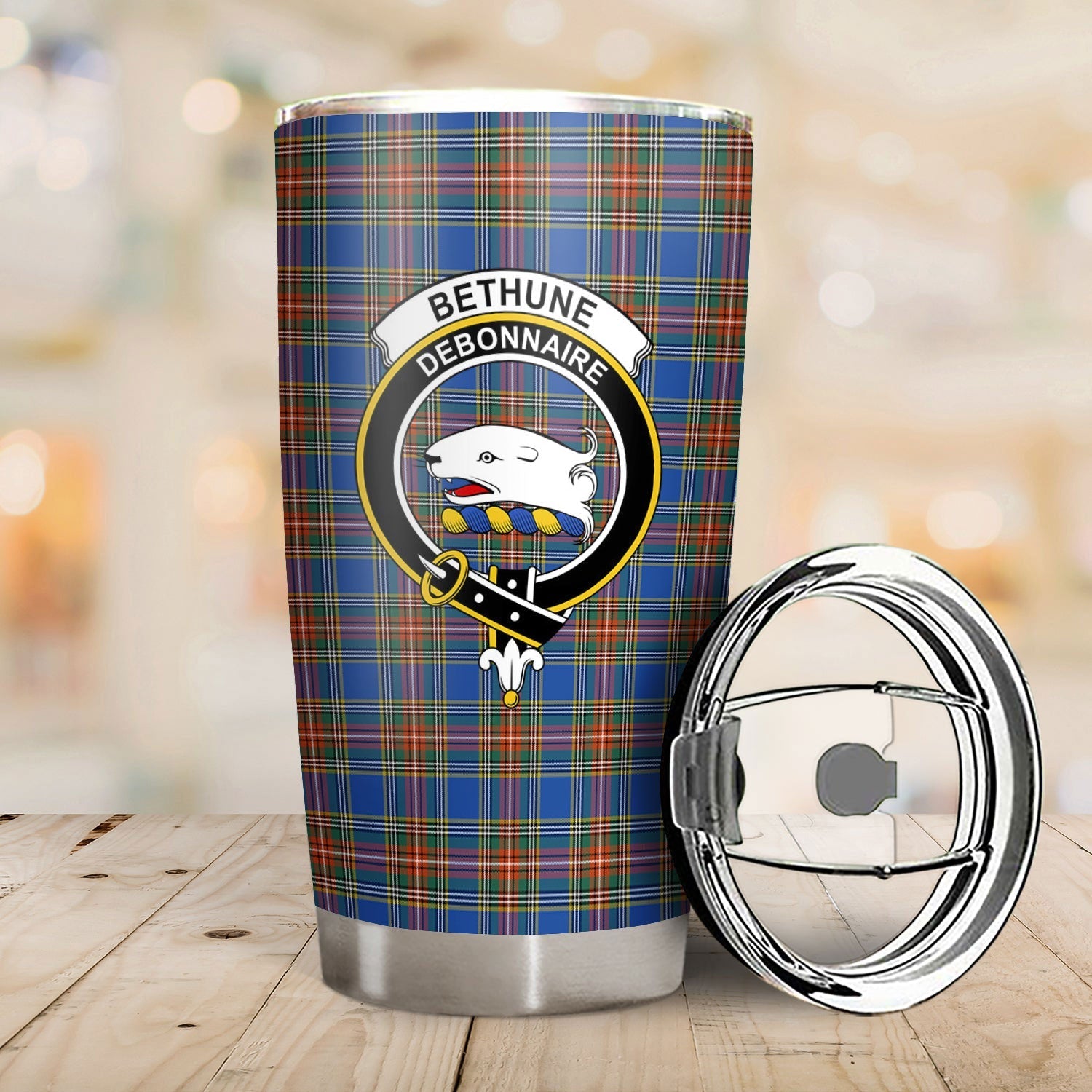 Clan Bethune Ancient Tartan Crest Tumbler AO52 Clan Bethune Tartan Today   