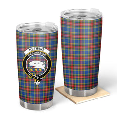 Clan Bethune Modern Tartan Crest Tumbler MF45 Clan Bethune Tartan Today   