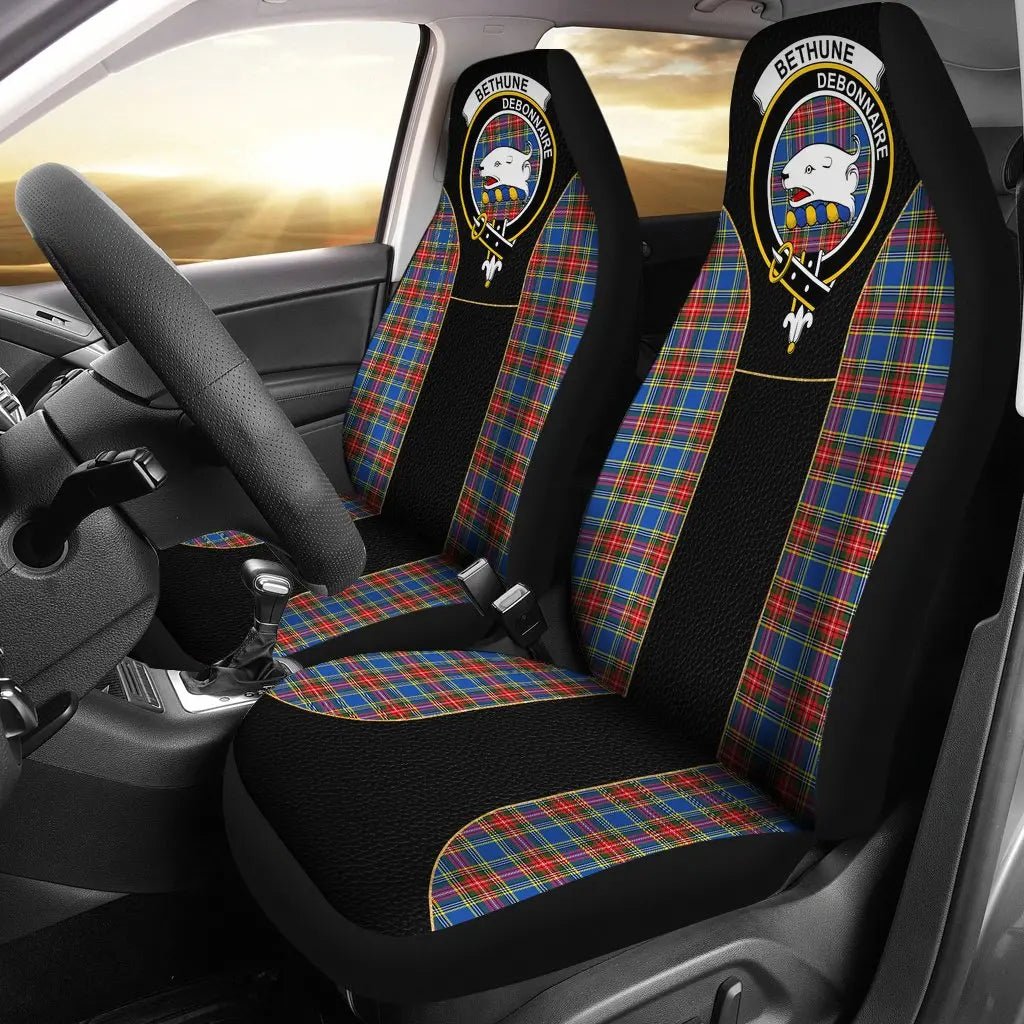Clan Bethune Tartan Crest Car seat Cover IQ95 Clan Bethune Tartan Today   