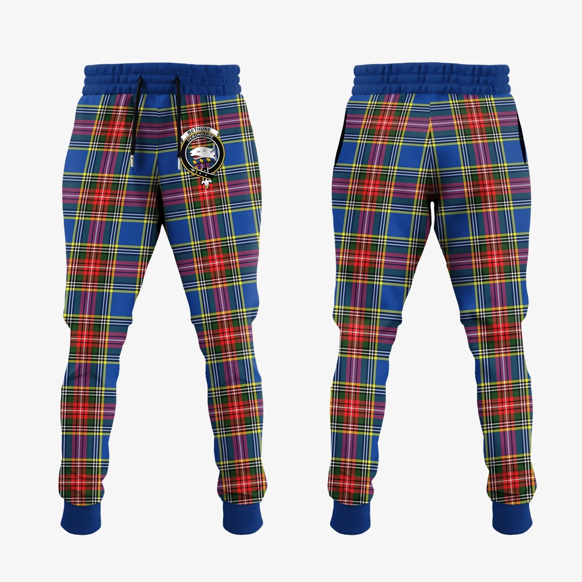 Clan Bethune Tartan Crest Jogger Sweatpants FD65 Clan Bethune Tartan Today   