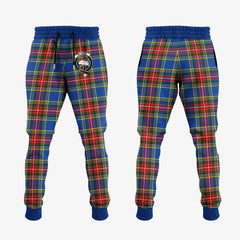Clan Bethune Tartan Crest Jogger Sweatpants FD65 Clan Bethune Tartan Today   