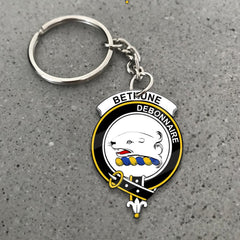 Clan Bethune Tartan Crest Keychain JA24 Clan Bethune Tartan Today   