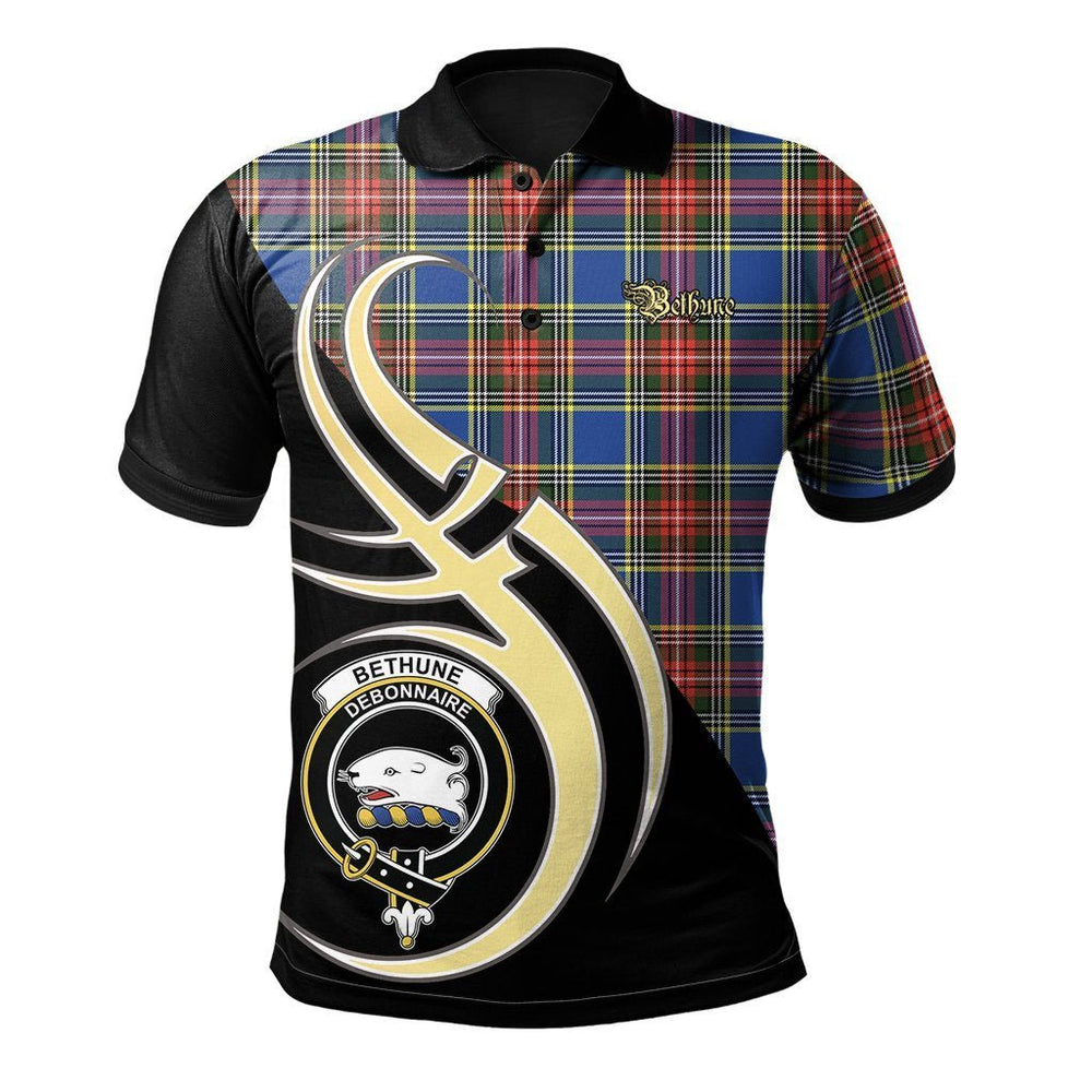 Clan Bethune Tartan Polo Shirt - Believe In Me Style TR58 Bethune Tartan Tartan Polo   