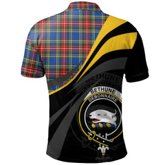 Clan Bethune Tartan Polo Shirt - Royal Coat Of Arms Style CR57 Bethune Tartan Tartan Polo   