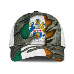 Clan Bevens Coat Of Arms - Irish Family Crest Classic Cap GV49 Bevens Coat Of Arms Irish Cap   