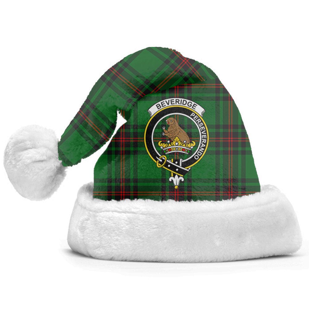 Clan Beveridge Tartan Crest Christmas Santa Hat AM57 Beveridge Tartan Tartan Santa Hat   