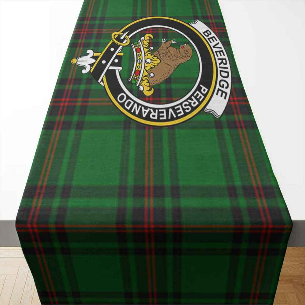 Clan Beveridge Tartan Crest Table Runner Cotton PB49 Beveridge Tartan Tartan Table Runner   