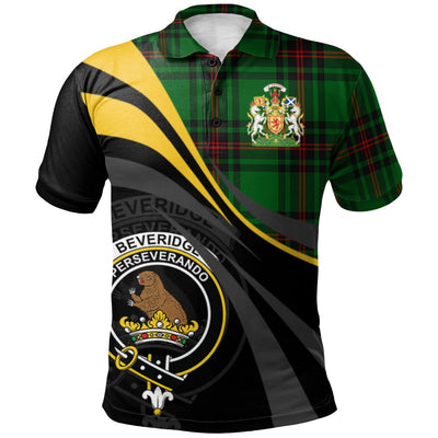 Clan Beveridge Tartan Polo Shirt - Royal Coat Of Arms Style