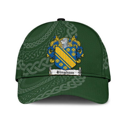Clan Bingham Coat Of Arms - Irish Family Crest St Patrick's Day Classic Cap RZ98