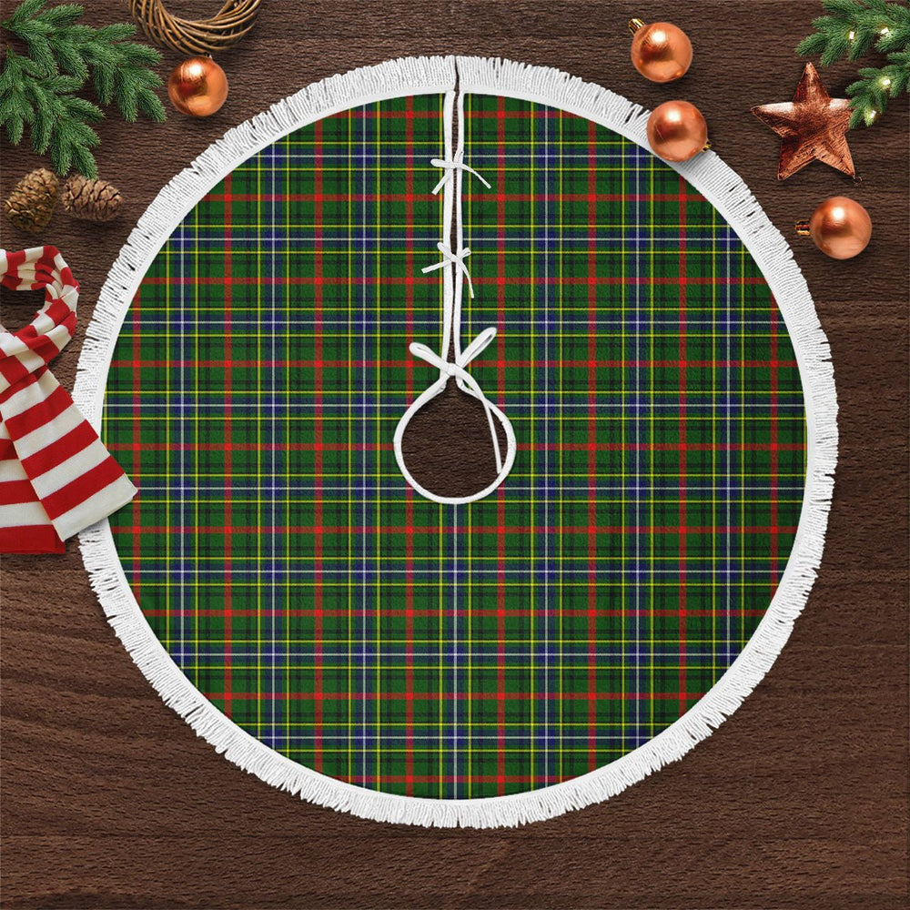 Clan Bisset Tartan Christmas Tree Skirt ER44 Bisset Tartan Tartan Christmas   